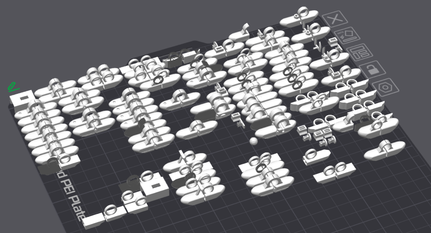 The road to the final design was paved with a lot of PLA